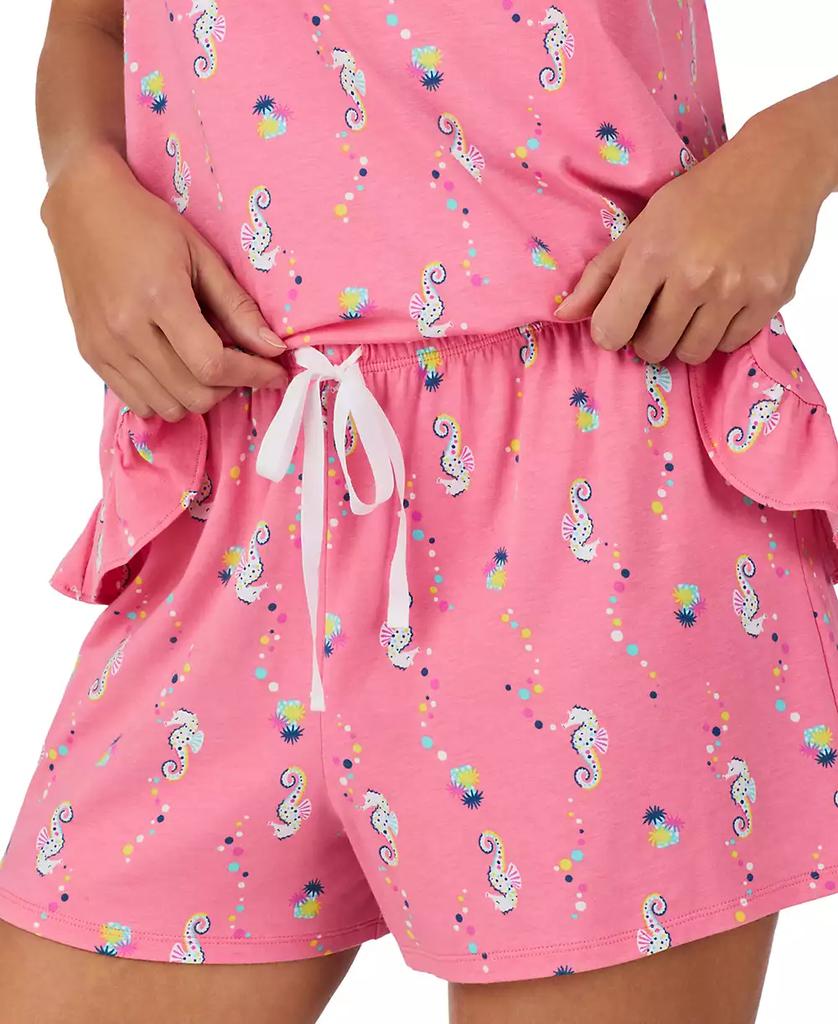 Cuddl Duds Women's Printed Sleeveless Boxer Pajama Set