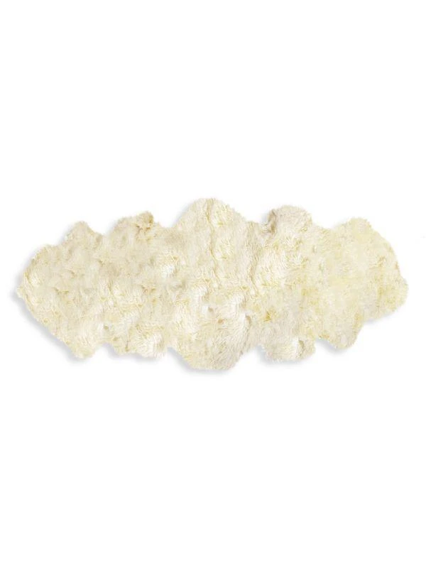 Natural New Zealand Curly Sheepskin Rug 1