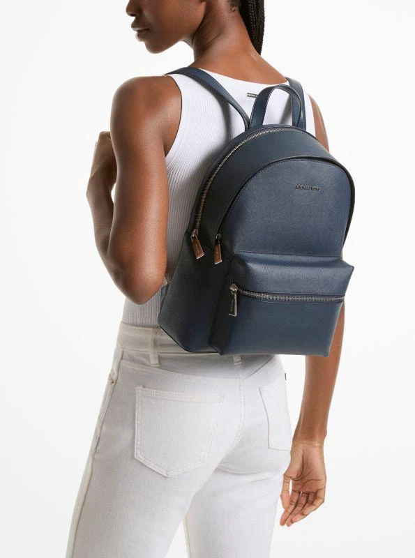 Michael Kors Sally Medium 2-in-1 Saffiano Leather Backpack 4