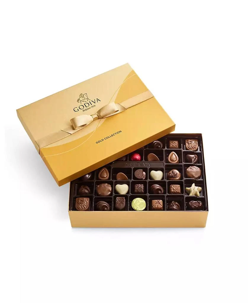 Godiva Chocolatier Assorted Chocolate Gold-Tone Gift Box, 72 Piece 1