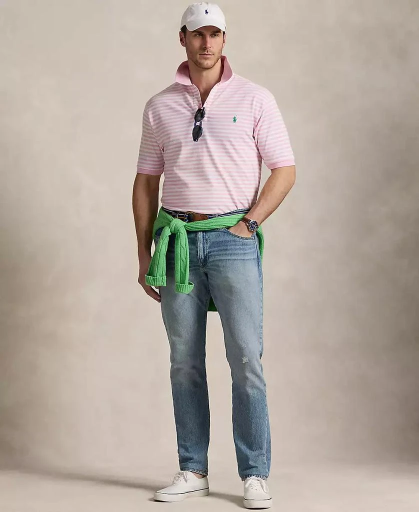 Ralph Lauren Men's Big & Tall Striped Mesh Polo Shirt 4