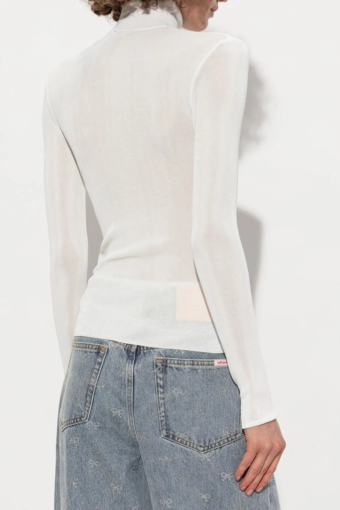 Self Portrait Self Portrait Turtleneck Semi-Sheer Top 3