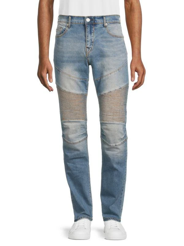 True Religion Rocco Moto Relaxed Skinny Jeans 1