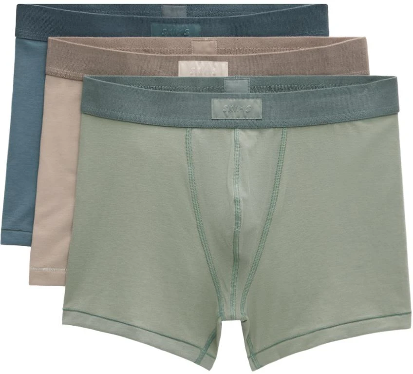 SKIMS Three-Pack Multicolor SKIMS Cotton 3" Boxer Briefs 1