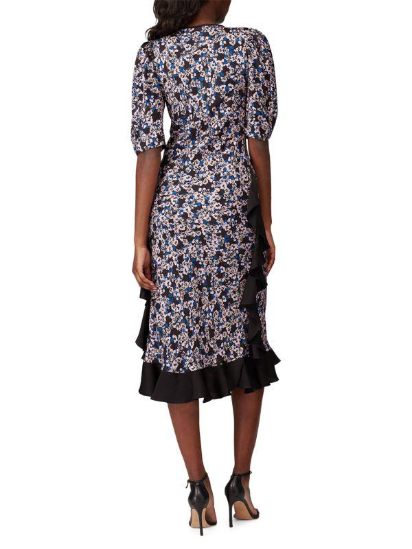 Brøgger Ruffle-Trim Floral Dress