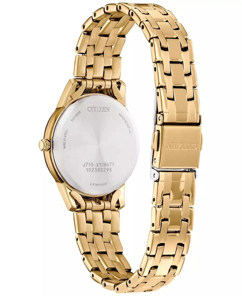 Citizen Eco-Drive Women's Classic Gold-Tone Stainless Steel Bracelet Watch 29mm 3