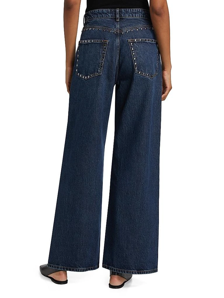 Reformation Cary Studded High-Rise Slouchy Jeans 5