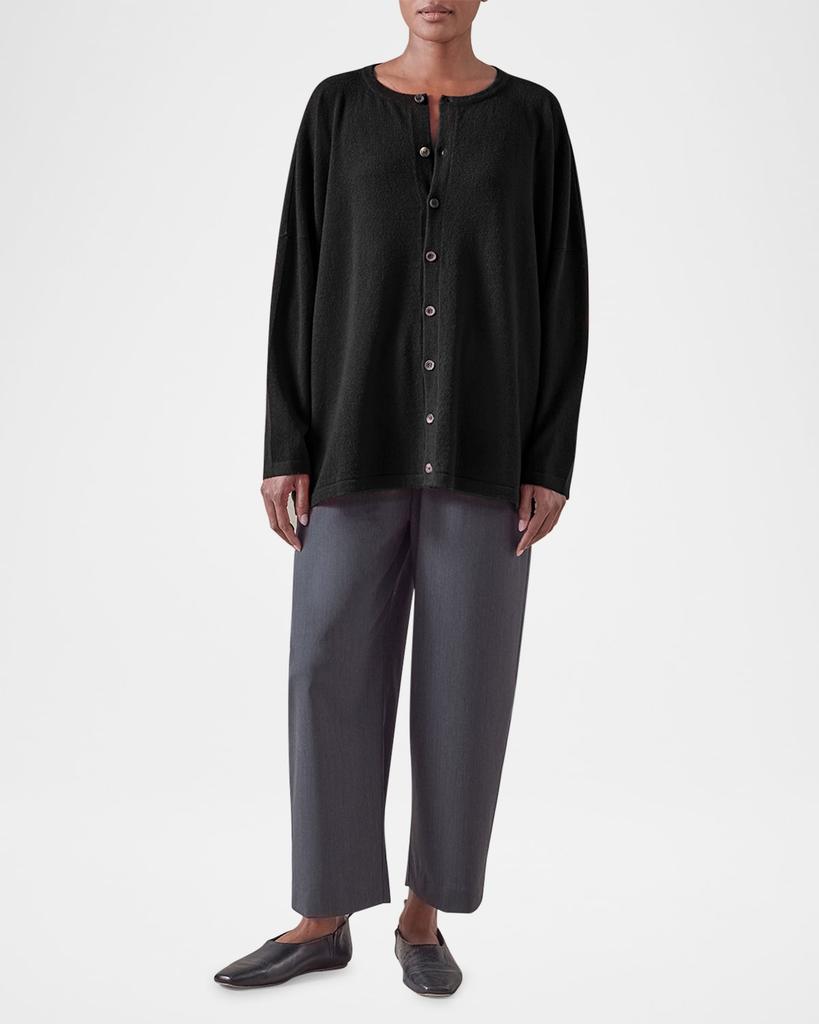 Eskandar Slim-Sleeve Cashmere Cardigan