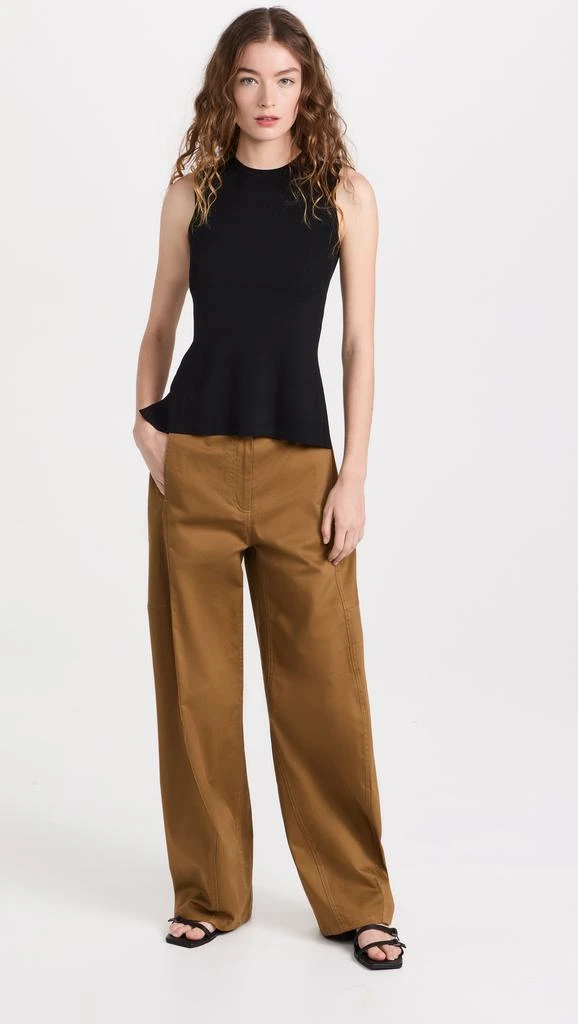 Tibi Giselle Stretch Sweater Circle Openback Tank 4