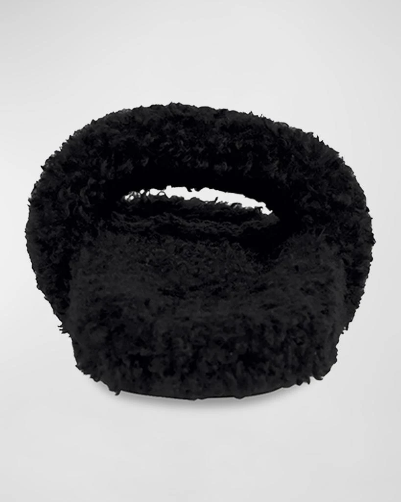 Balenciaga Faux Fur Slide Sandals 8