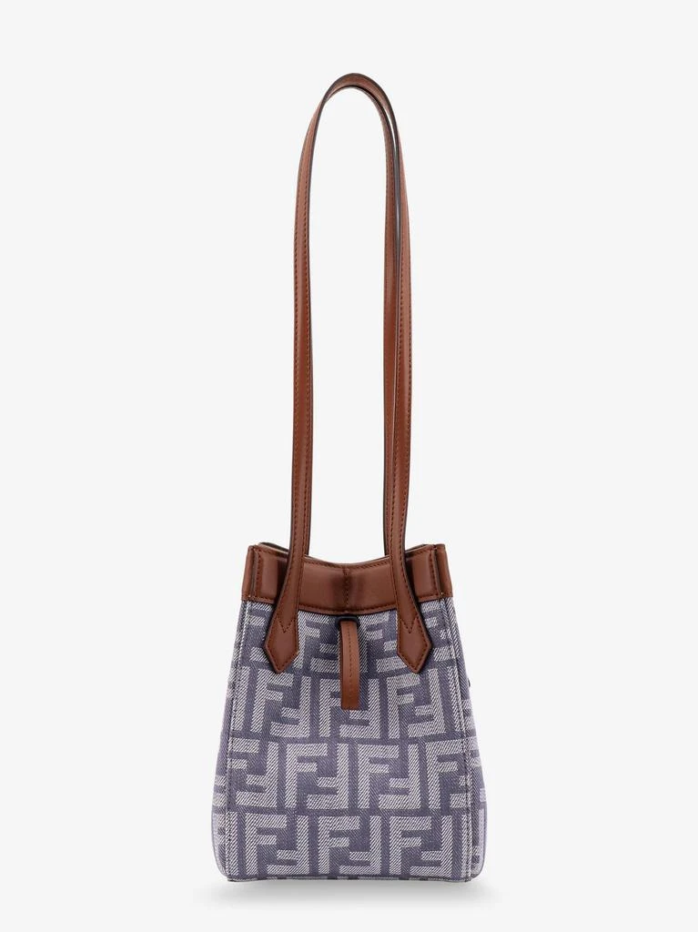Fendi Origami mini FF Jacquard fabric and leather shoulder bag 3