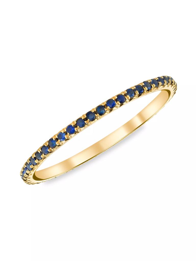 Anita Ko 18K Yellow Gold & Blue Sapphire Eternity Band