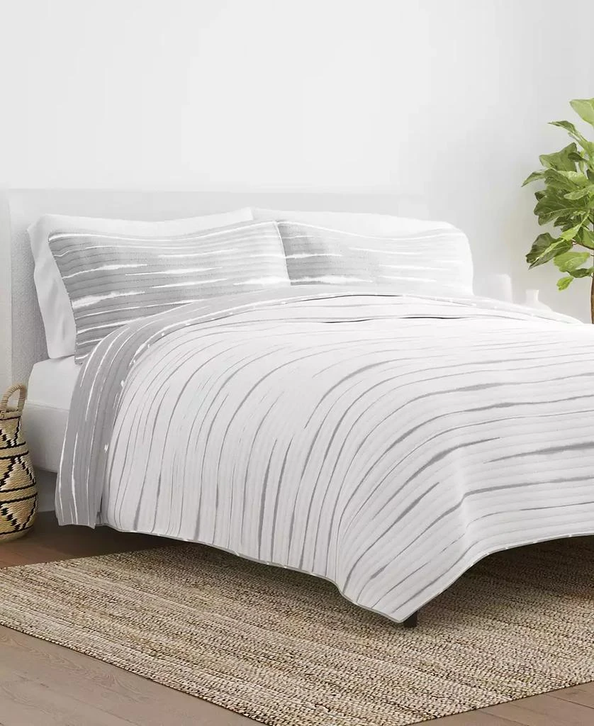 IENJOY HOME Horizon Lines Reversible 2-Pc. Lightweight Quilt Set 8