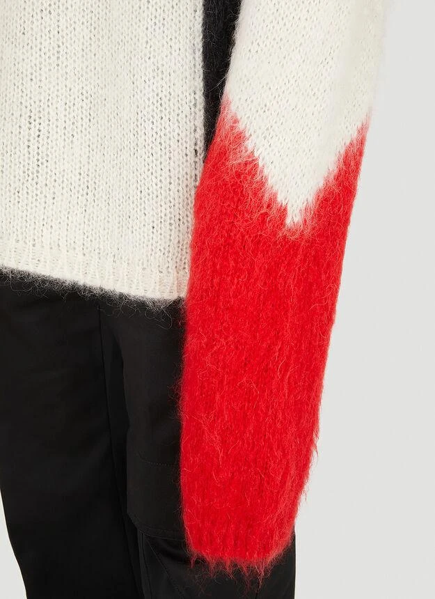 424 Colour Block Jumper in White 6