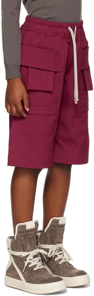 Rick Owens Kids Pink Creatch Shorts 2