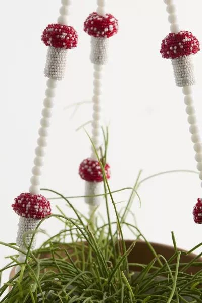 Urban Outfitters Rocio Beaded Mushroom Plant Hanger 3