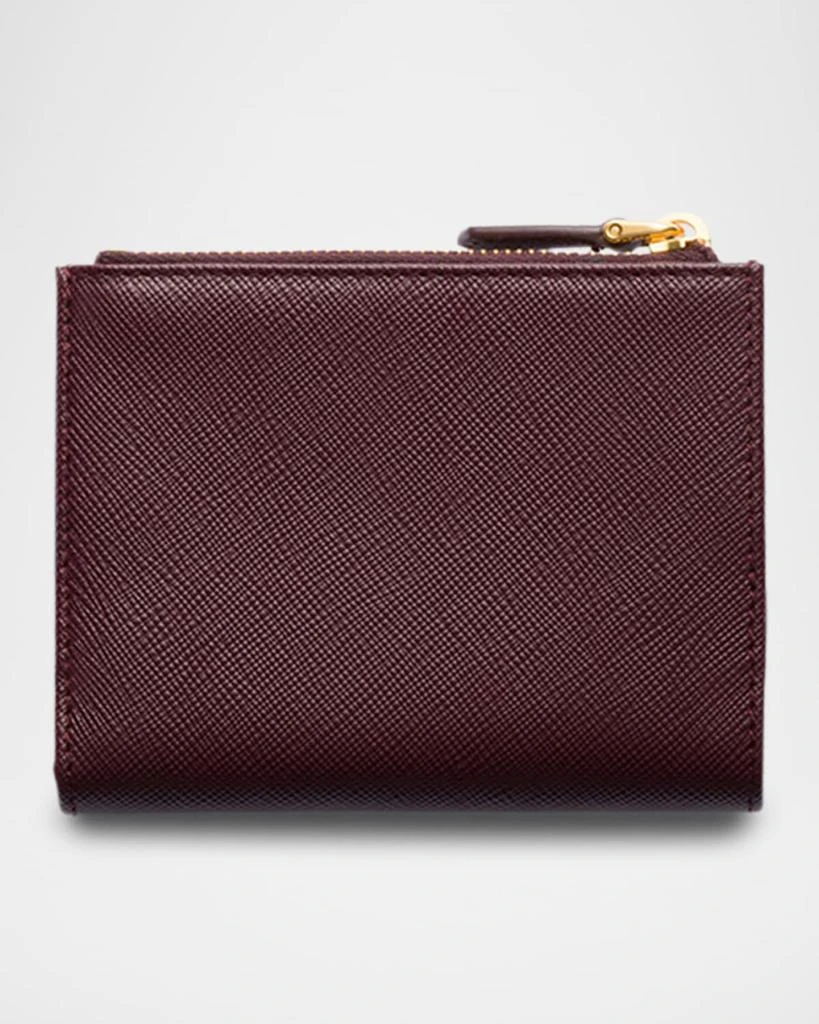 Prada Small Bifold Saffiano Leather Wallet 3