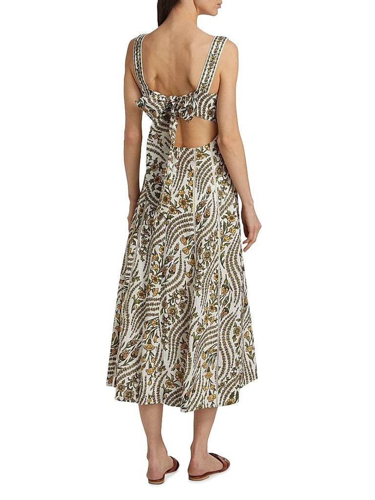 chinese dress ladies Veronica Beard Zee Linen Dress in Marine