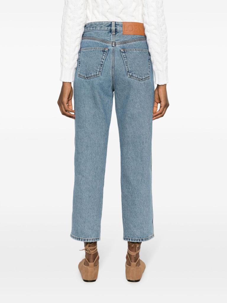 Loewe LOEWE - Anagram Cropped Denim Jeans - Pants - BeyondStyle