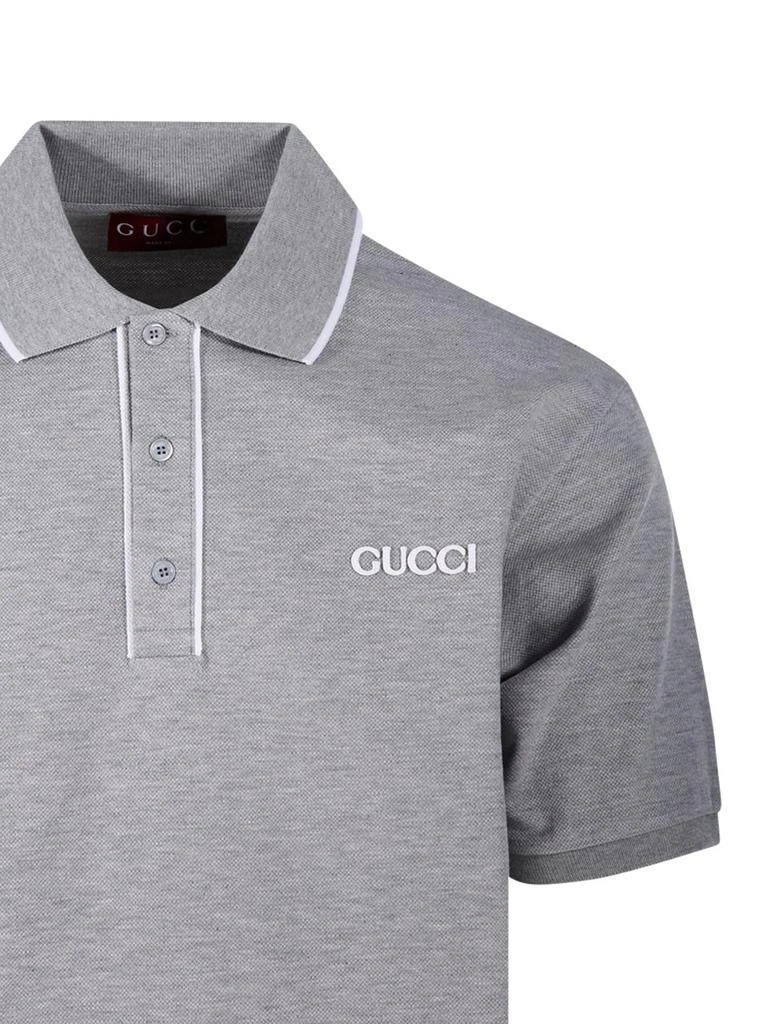 Gucci Gucci Logo Embroidered Short-Sleeve Polo Shirt 4