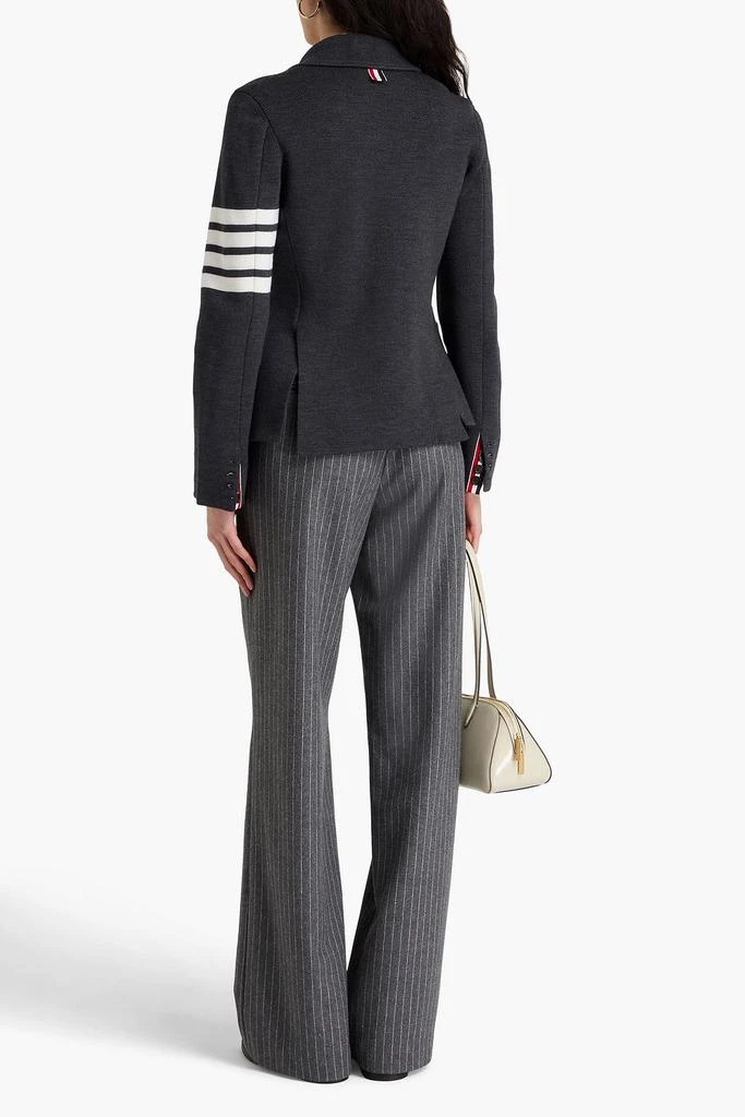 Thom Browne Double-breasted striped wool-blend blazer 3