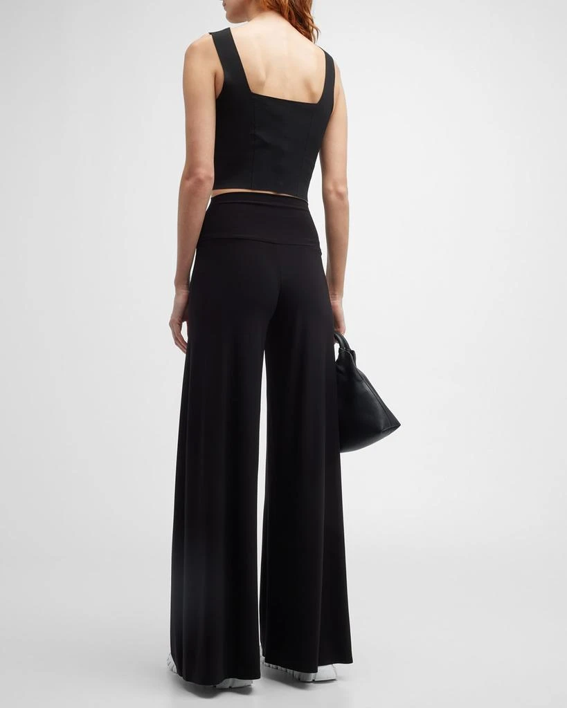 Norma Kamali Elephant Wide-Leg Pants 4