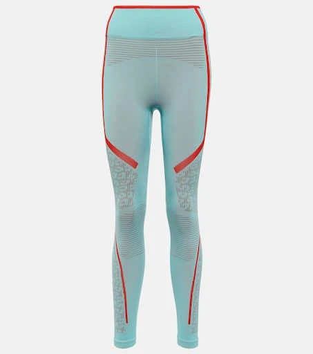 Adidas Logo waffle-knit leggings 1
