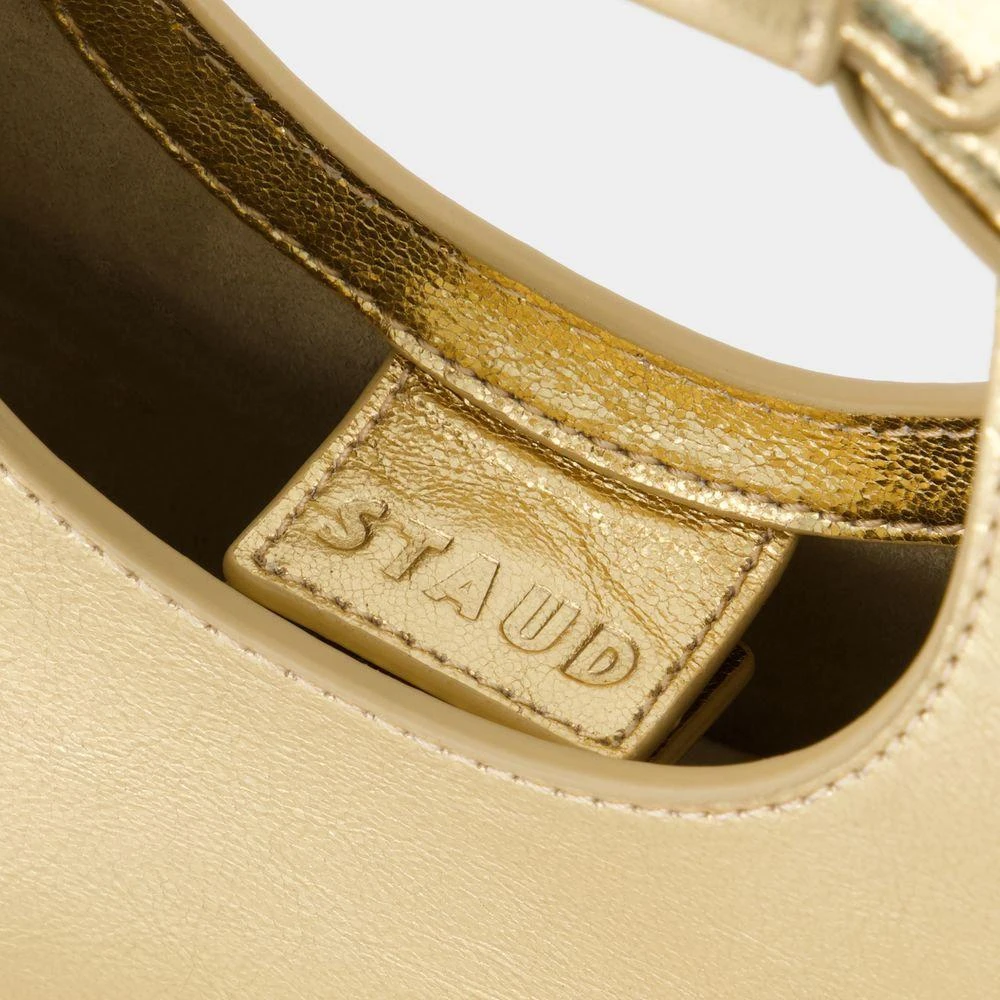 Staud Staud Goodnight Moon Logo Embossed Tote Bag 4