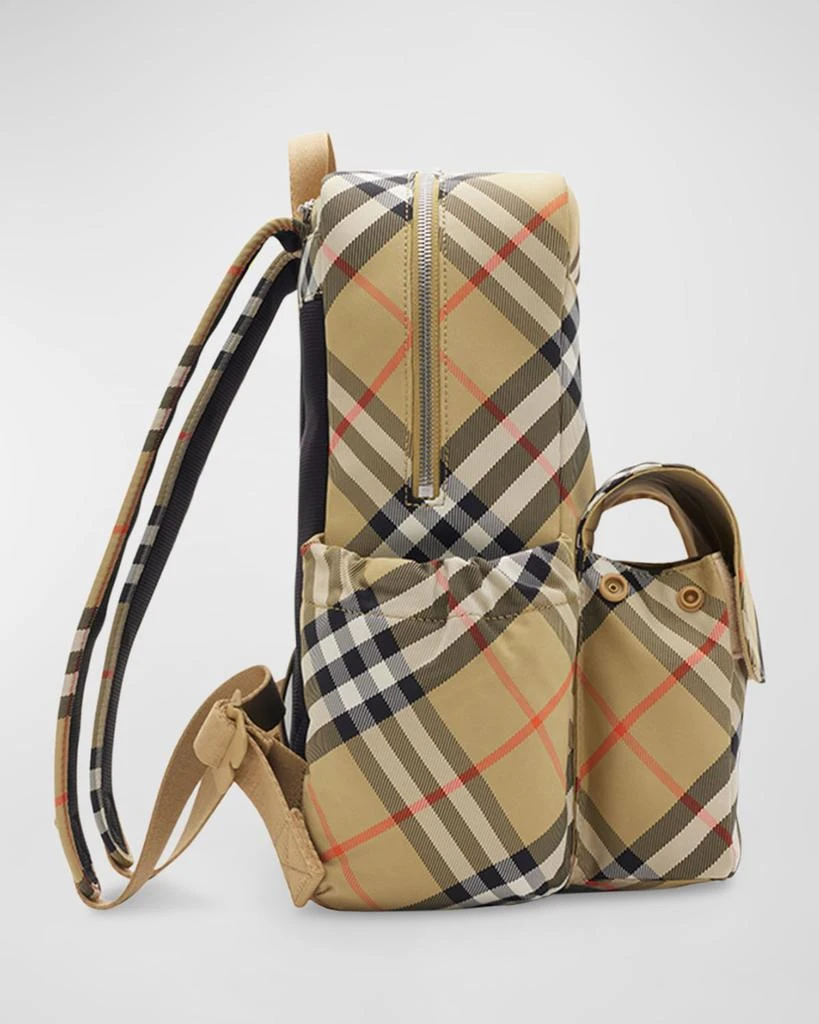 Burberry Kid's Check-Print Backpack 2