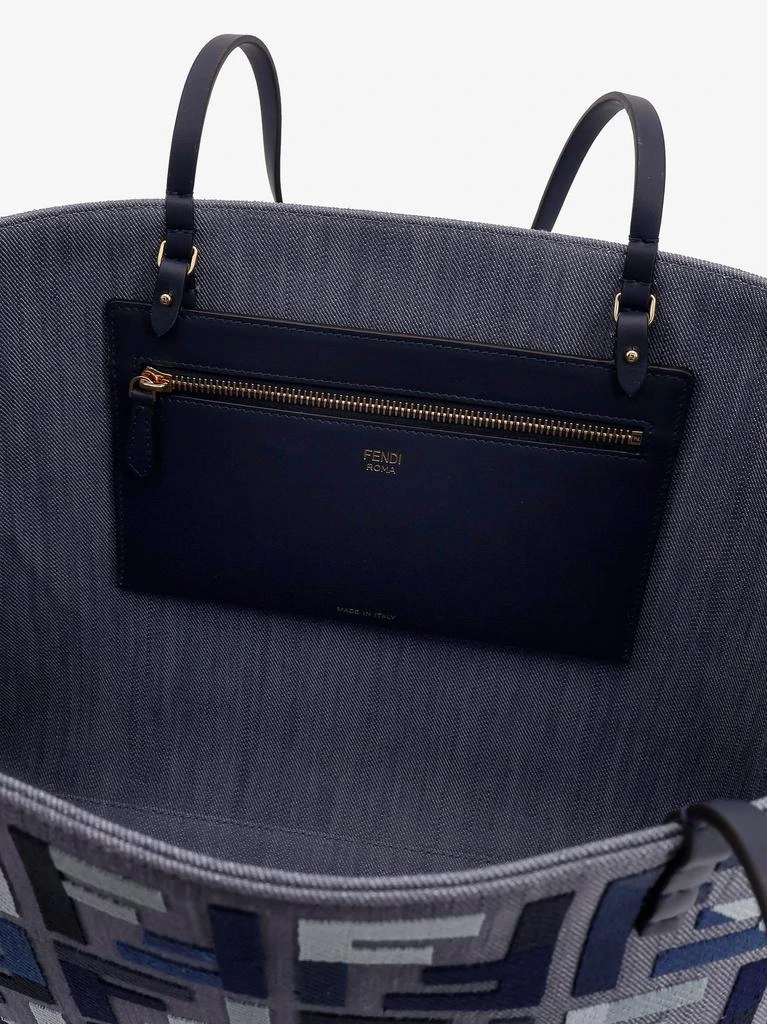 Fendi Roll Large jacquard FF fabric tote bag 5