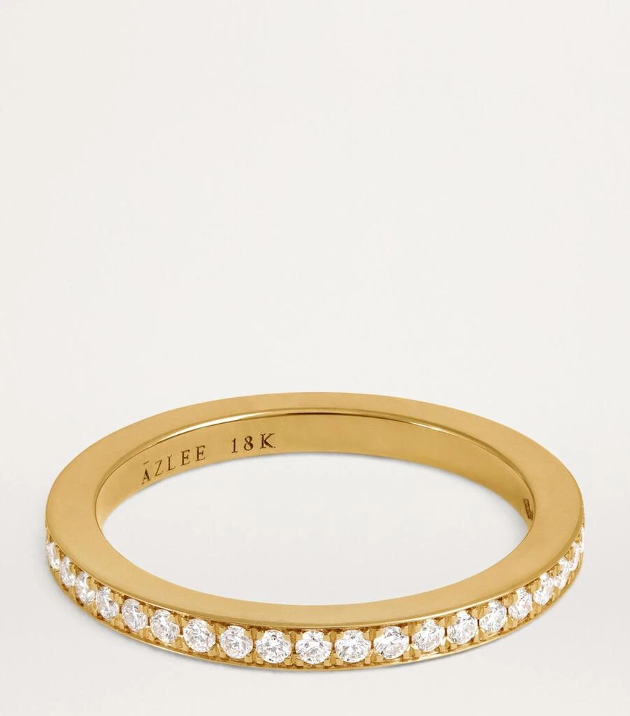 Azlee Yellow Gold and Diamond Eternity Ring 4