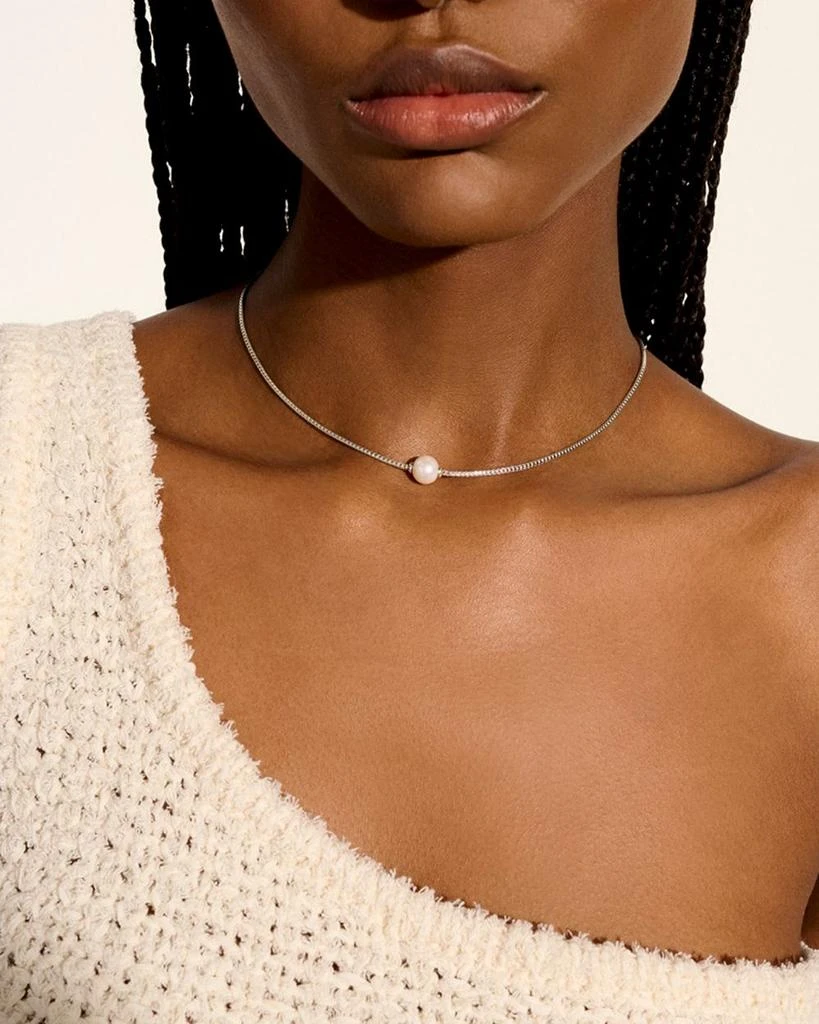 John Hardy Sterling Silver JH Essentials Cultured Freshwater Pearl Solitaire Pendant Necklace, 16-18" 2