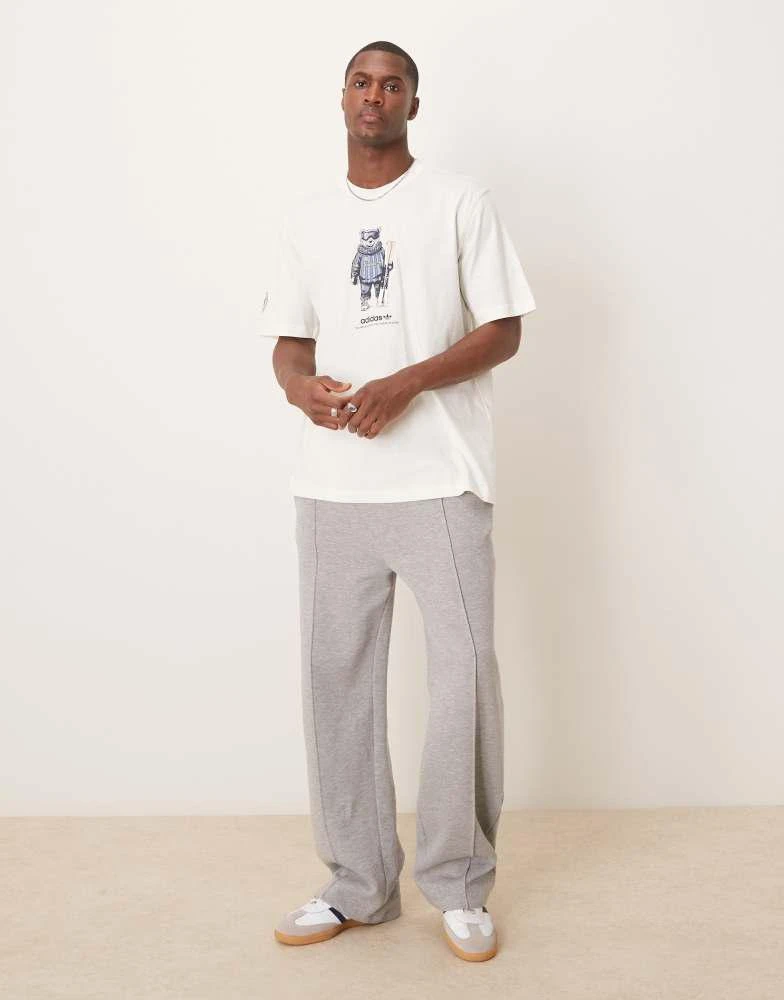 Adidas adidas Originals bear graphic t-shirt in cream 3