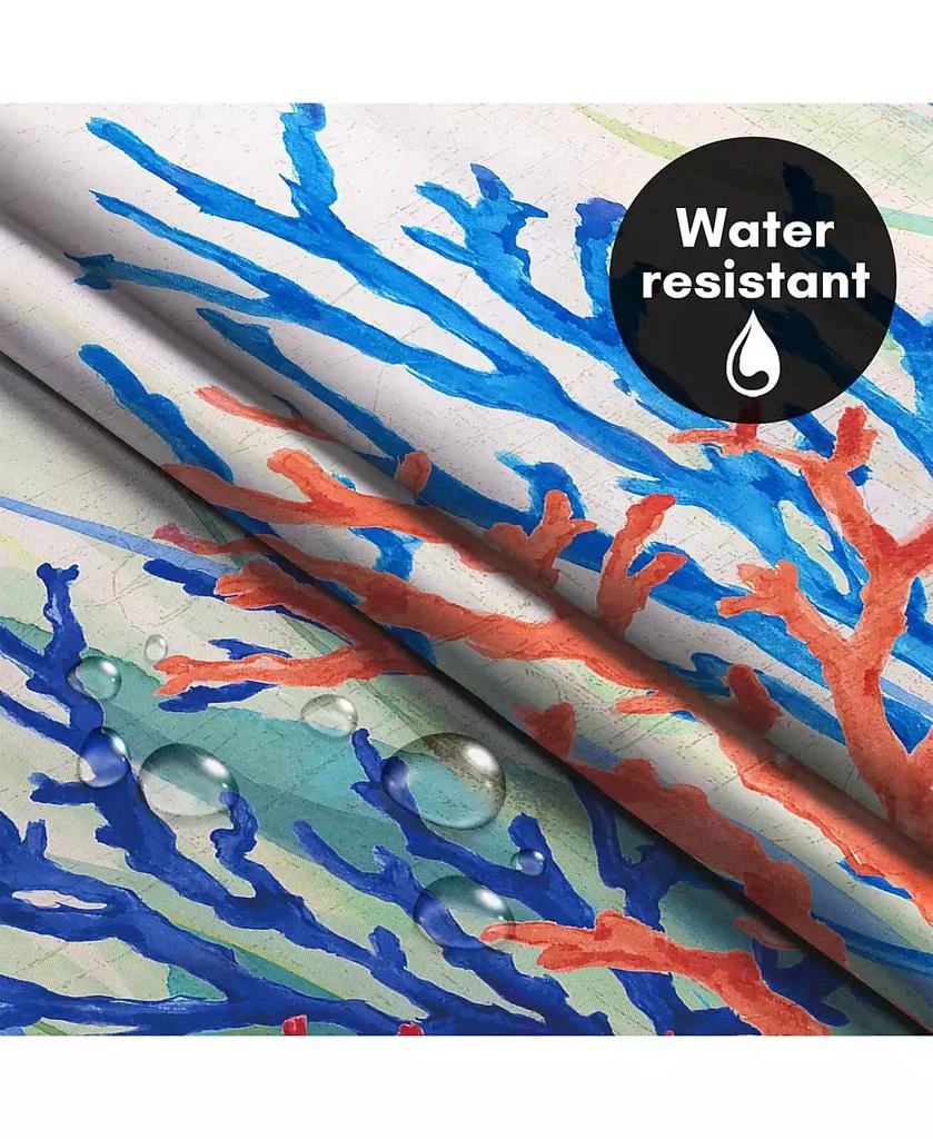 Americanflat Hookless Coastal Shower Curtain with Sheer Panel, Snap-In Liner 
Grommets, 72" x 75" 8