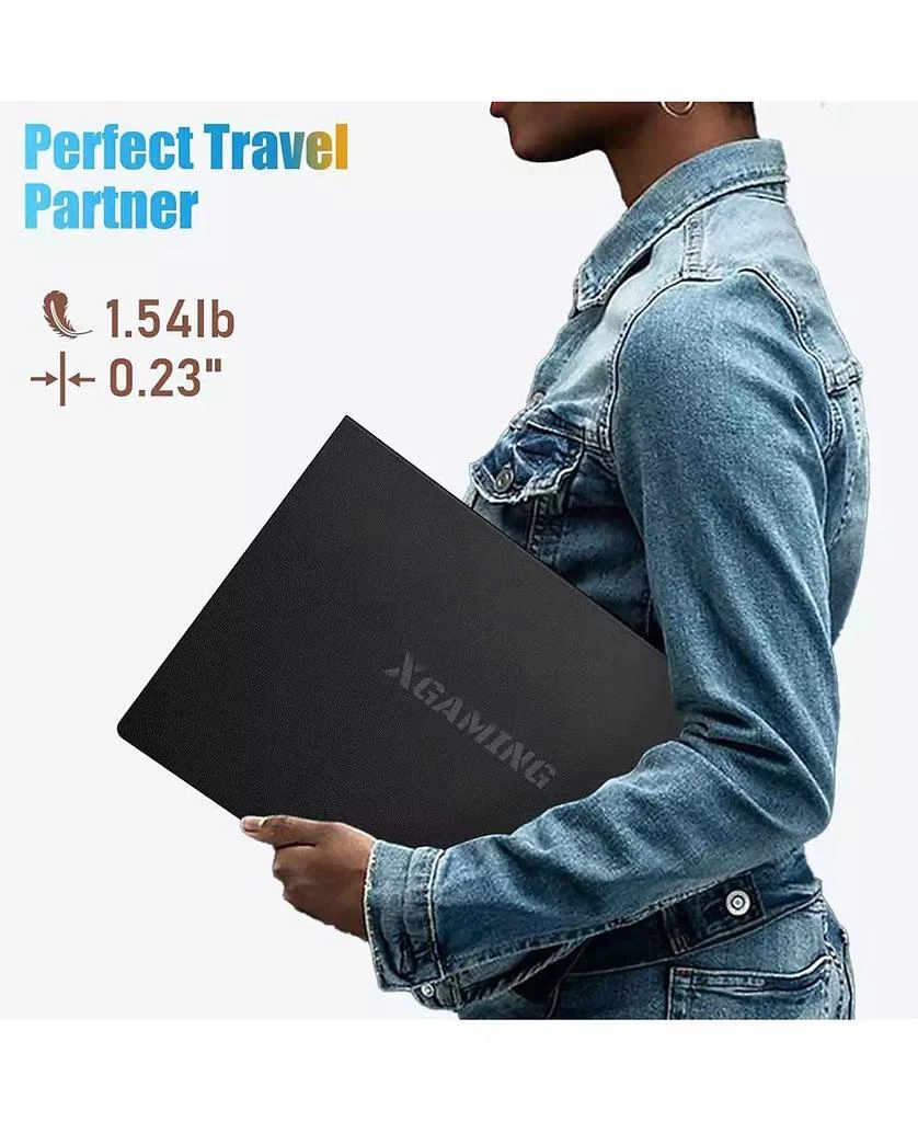 memzuoix Portable Monitor 15.6 Inch FHD 1080P USB C HDMI, IPS HDR Gaming Computer Display with Smart Cover, Plug&Play, Dual Speakers External Screen for Laptop PC MAC Phone Xbox Switch PS4 Table 5