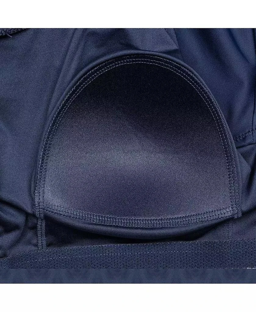 Calypsa Plus Size Maya Tankini Swim Top With Built-in Bra and Navy High Waisted Long Bike Swim Shorts 3