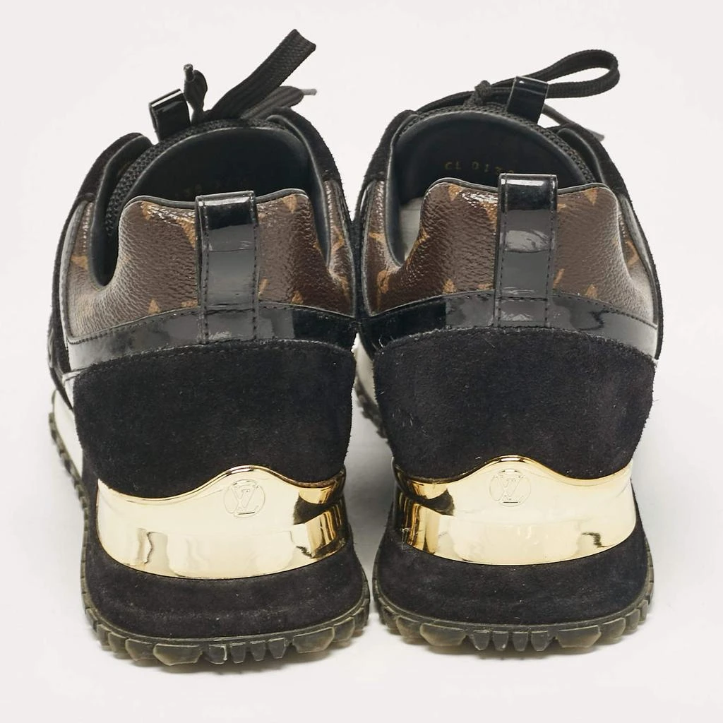 Louis Vuitton Louis Vuitton Brown Canvas and Suede Run Away Low Top Sneakers Size 37.5 5