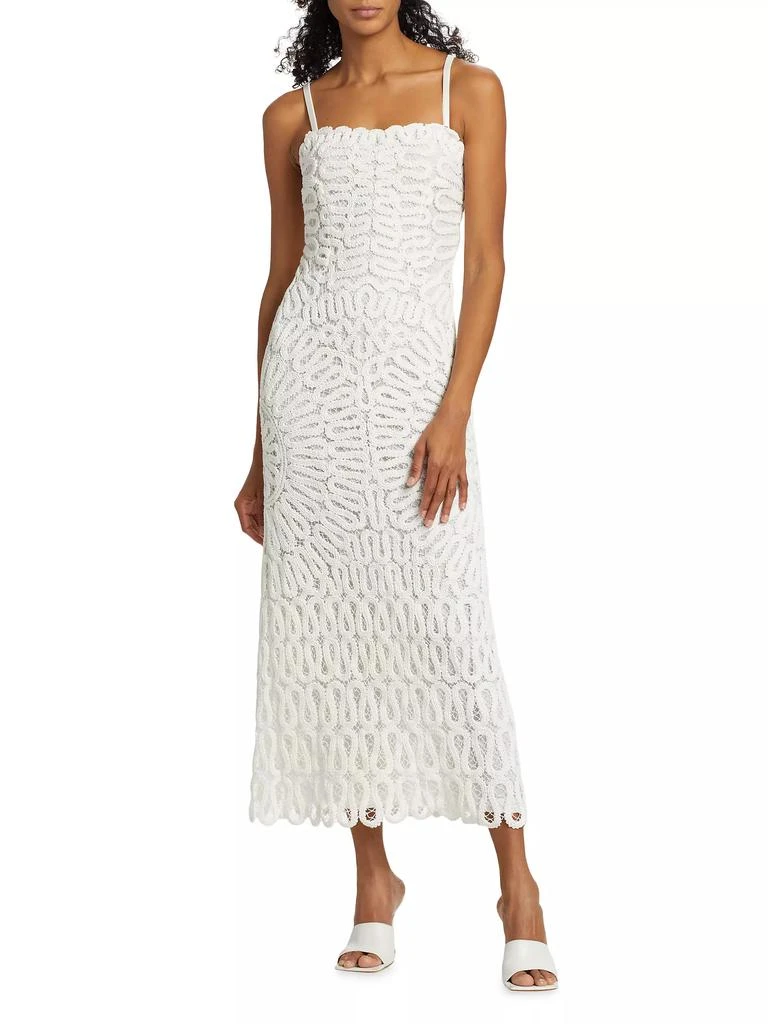 SIMKHAI Elise Crocheted Midi-Dress 3