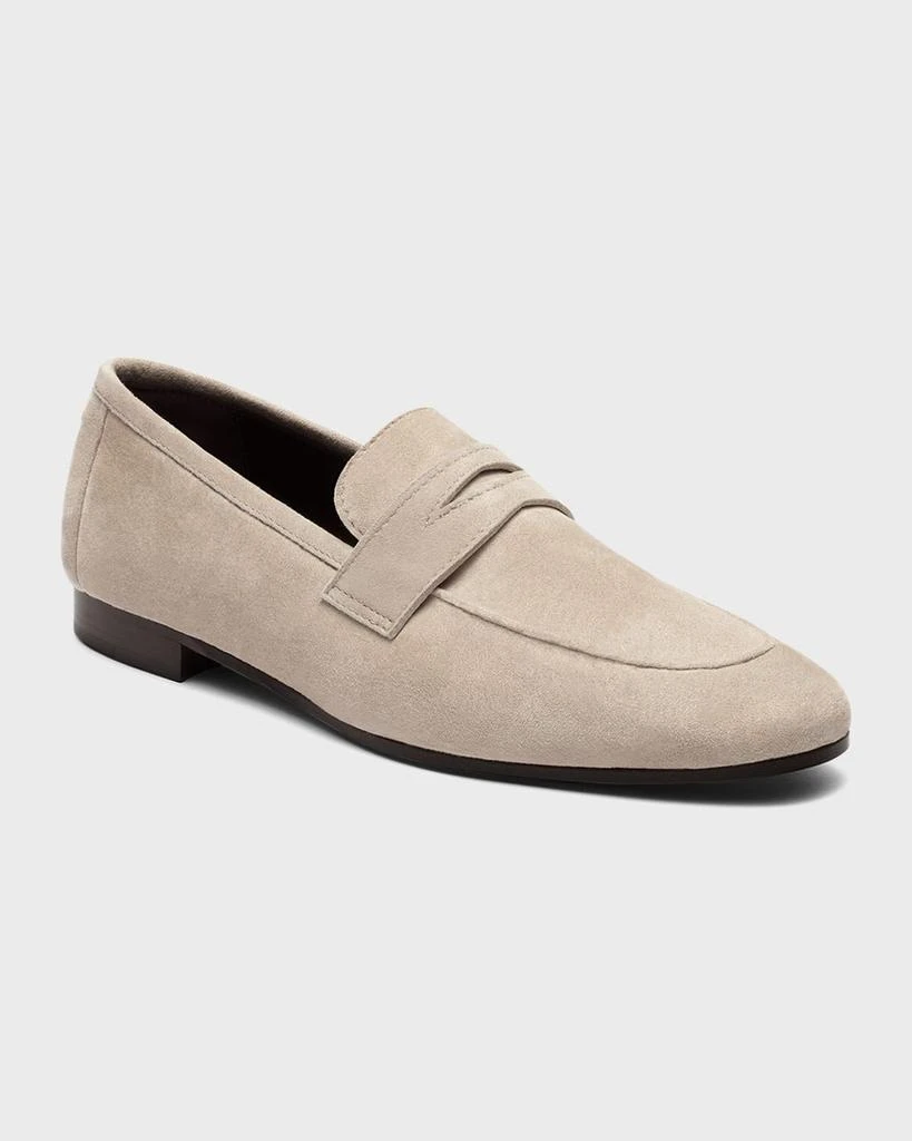 Bougeotte Flaneur Suede Flat Penny Loafers 2