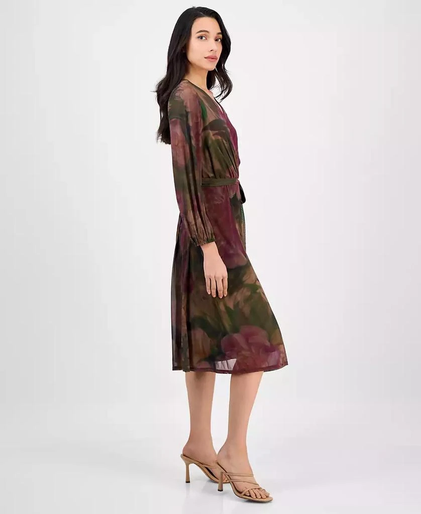 Petite Long-Sleeve Printed Mesh Midi Dress  On Sale Now with Up to 61% Off  | Discover Exclusive Deals & Savings at BeyondStyle  Authentic Robbie Bee  dress|women's fashion|dresses with Limited-Time Discounts,
