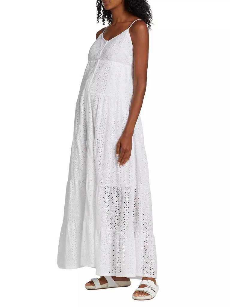Nom Maternity Lisboa Eyelet Maxi Dress 4