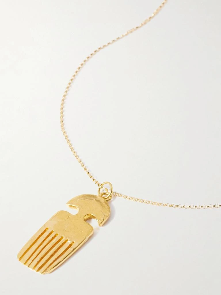 Alighieri The Vanity Comb Recycled Gold-plated Necklace