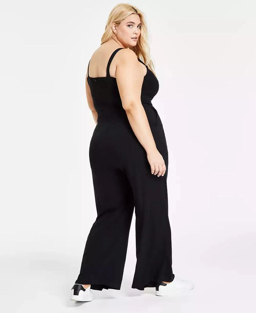 Bar III Plus Size Sleeveless Jumpsuit, Created for Macy's 2
