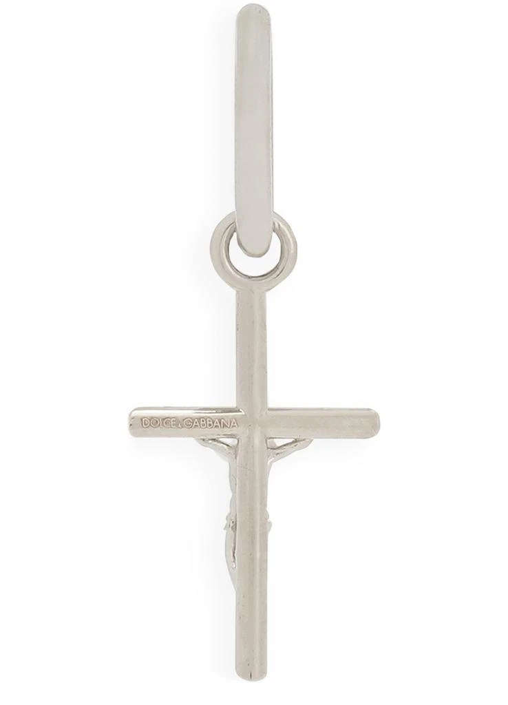 Dolce & Gabbana Single Earring With Cross Pendant 2