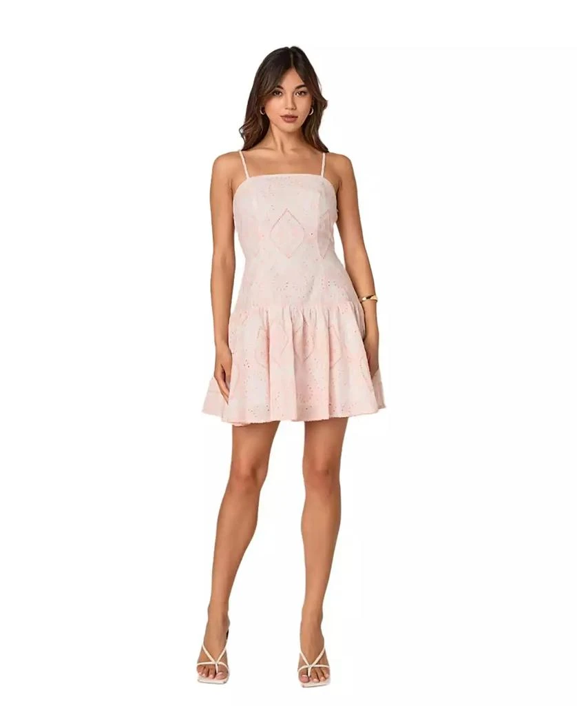 Women's Eyelet Drop Waist Mini Dress  On Sale Now with Up to 31% Off |  Discover Exclusive Deals & Savings at BeyondStyle  Authentic Endless Rose  dress|women's fashion|dresses with Limited-Time Discounts,