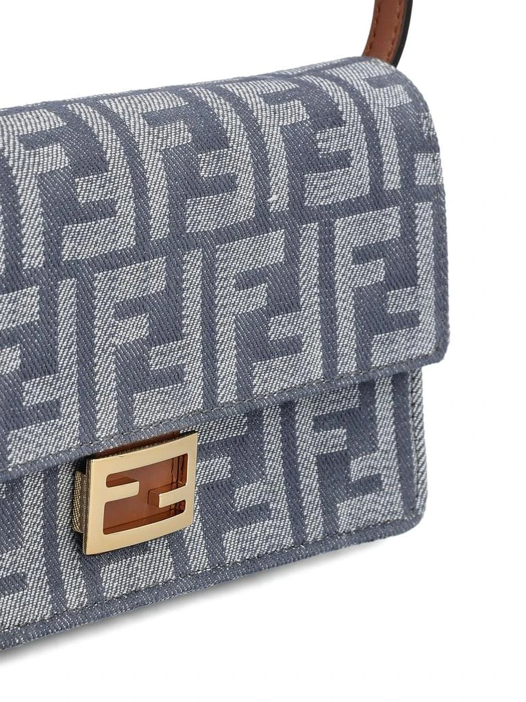 Fendi Fendi Baguette FF Jacquard Chain-Linked Wallet 4