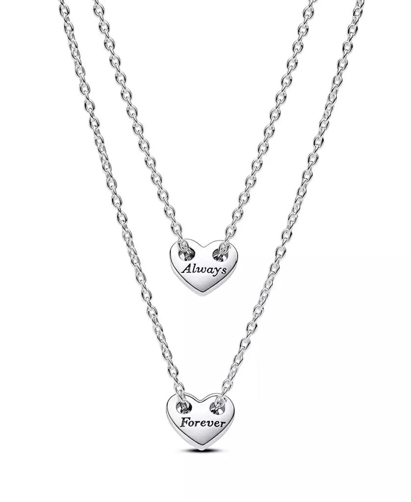 PANDORA Forever Always Splittable Heart Collier Necklaces 1