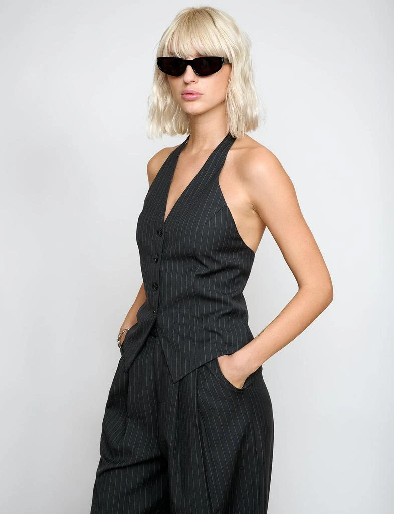 Pixie Market Honor Halter Pin-Stripe Vest 5