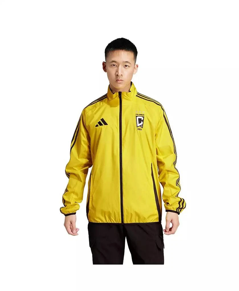 Adidas Men's Gold/Black Columbus Crew 2025 Anthem Reversible Full-Zip Jacket 2