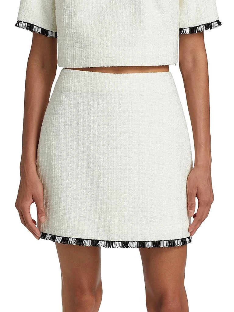 Milly Beaded Fringe Miniskirt 3